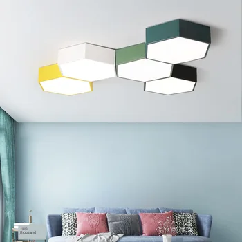 Nordic moderné železa, farebné DIY kombinácia LED stropné svietidlo, spálne, obývacej izby, chodby vstup reštaurácia LED hotel svetlá