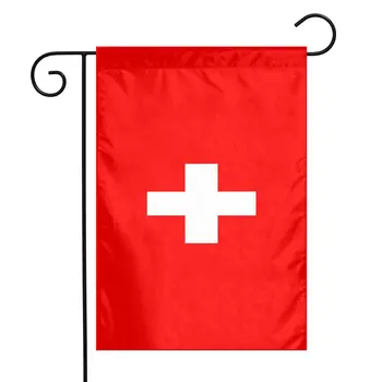 Švajčiarskou Vlajkou Biely Kríž 30X45cm Outdoor Záhrada Vlajky 12*18in Záhrada Vlajka