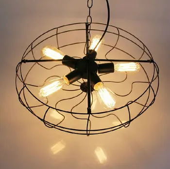 110v 220v Loft Vintage Hanglamp Zariadenia E27 5 Žiarovky Fron Prívesok Osvetlenie Závesné Svietidlo Vintage Priemyselné Osvetlenie