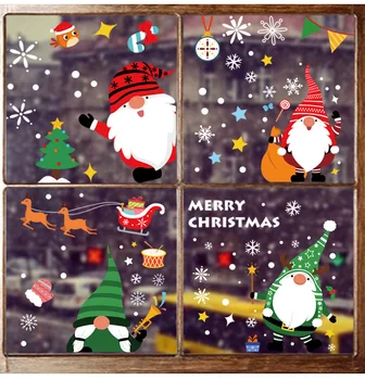 Vianočné Okno Nálepky Elektrostatické Stenu, Nálepky Sklo Windows Obtlačky Veselé Vianoce Domáce Dekorácie Nový Rok Tapety