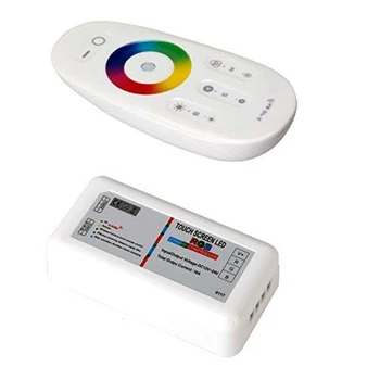 ABHU LED RF Diaľkový ovládač 2,4 Ghz Bezdrôtový RF Touch LED RGB Dimmer ovládanie Pre 5050 3528 RGB LED Pásy Svetlo 12V/24V