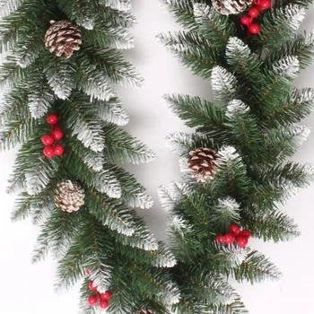 Vianočné Ratan Garland Borovica Kužele Visia Krb Trstiny Vianočný Strom Domova