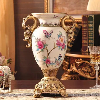 váza praskanie ľadu Európskej Záhrada praskanie ľadu keramické tvorivé váza, obývacia izba dekorácia porcelánu remeslá