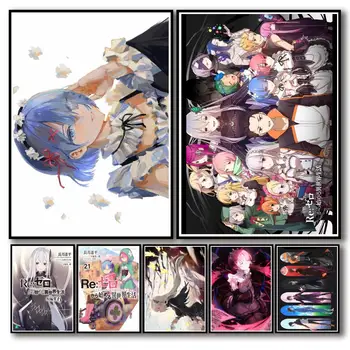 50 Vzory Anime ReLife V Rôznych častiach Sveta Od Nuly Whitepaper Plagát Umelecké dielo Fantázie Stenu, Nálepky na Kávu Dom Bar