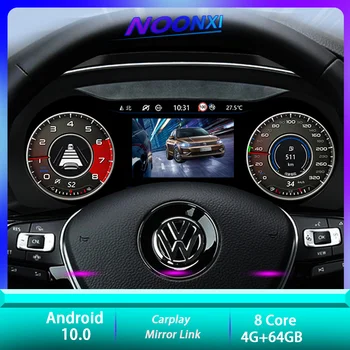 Pre Volkswagen Tiguan 2014 mk1 diesel Teramont Variant LCD Android Auto Prístrojový Panel Displej, Inteligentné Multimediálne