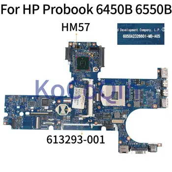 KoCoQin Notebook základná doska Pre HP Probook 6450B 6550B HM57 Doske 613293-001 613293-501 6050A2326601-MB-A02-001