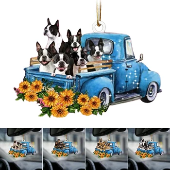 2021 Boston Teriér-Pes Milovníkov Vziať Na Výlet Klasické Ornament Roztomilý Kreslený Tvar pre Domáce Auto Dekorácií