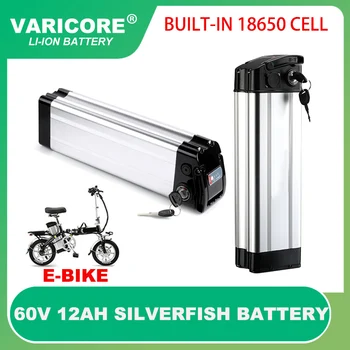 60V 12ah 16 reťazce 18650 e-Bike Batérie, Strieborné ryby prípade 67.2 v 300w-1000W Haiba motorku na prestavbu Elektrické Bicykle