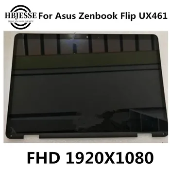 Pôvodné 14 PALCOVÝ Notebook FHD 1920X1080 LCD Dotykový Displej Digitalizátorom. Sklo Montáž pre Asus Zenbook Flip 14 UX461U ux461un ux461