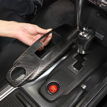 Skutočné Uhlíkových Vlákien Auto Centrálny riadiaci Posun Panel Výbava Nálepky, Interiérové Detaily Auto Príslušenstvo pre Nissan GTR R35 2008-2016