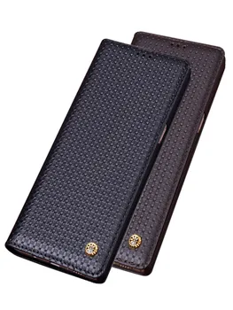Luxusné Originálne Reálnom Kožené Magnetické Telefón Prípade Redmi Poznámka 10 Pro Max/Redmi Poznámka 10 Pro 4G Kryt Závesu Prípade Stojan