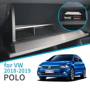 Auto Rukavice Box Úložný priestor pre Volkswagen Polo 2018 -2021 Príslušenstvo Auto Centrálneho úložiska Konzoly Upratovanie, Co-pilot Úložný Box
