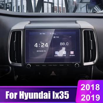 9.6 palcový Auto Tvrdeného Skla GPS Navigácie Screen Protector Film Pre Hyundai IX35 2018 2019 LCD Displej Nálepky Príslušenstvo