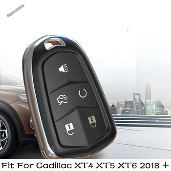 4 Tlačidlá, Auto Príslušenstvo, Chránič na Kľúč, Taška TPU Plastové Uchytenie Pre Cadillac XT4 XT5 XT6 2018 - 2022 Black / White / Pink / Červená