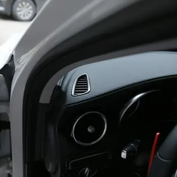 Carbon Fiber Auto Tabuli Strane Klimatizácia Rám Nálepky na Mercedes Benz A-Class GLA CLA W176 A180 C117 X156 roky 2013-2018