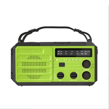 8000Mah Núdzové Ručné Kľuky Rádio,Počasie Upozornenia Rádio,Prežitie Solárne Rádio S Baterka,Nabíjačka Telefónu,SOS