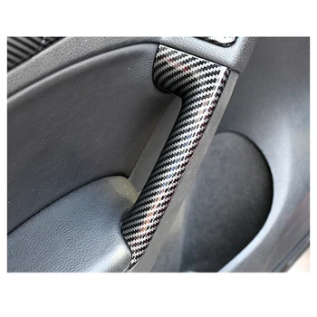4pcs Auto Samolepky ABS Uhlíkových Vlákien Zrna Interiérové Dvere Opierkou Dekorácie Kryt pre Golf 6 MK6 na roky 2009-2013