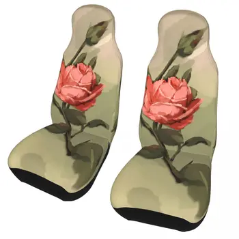 Ruže Valentín Univerzálne autosedačky Kryt Štyri ročné obdobia Pre Všetky Druhy Modelov Kvety Sedáku/Kryt Polyester Auto Styling