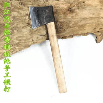 Drevospracujúci sekera sekera kladivo ručne kované uhlíkovej ocele sekera chopper dreva rukoväť záhrada rezanie sekera rukoväť sekera