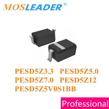 Mosleader 3000pcs SOD523 PESD5Z3.3 PESD5Z5.0 PESD5Z7.0 PESD5Z12 PESD5Z5V0S1BB 3.3 V, 5V 7V 12V Vyrobené v Číne Vysokej kvality